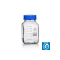 Laboratory screw cap bottle GL80, angular, clear, 5000ml, 6pcs.