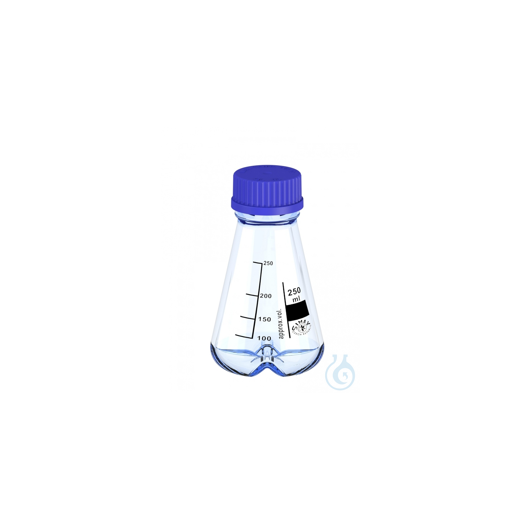 Erlenmeyer flask with baffles GL45, 250ml, 10pcs. Erlenmeyer flasks are a