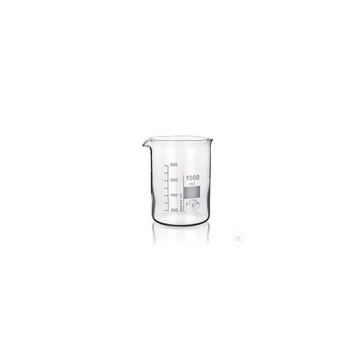SIMAX beaker, low form, with spout, 600ml, 10pcs, replaces HZ1070136