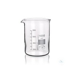 SIMAX-Becherglas, niedere Form, mit Ausguss, 800ml, 10St....