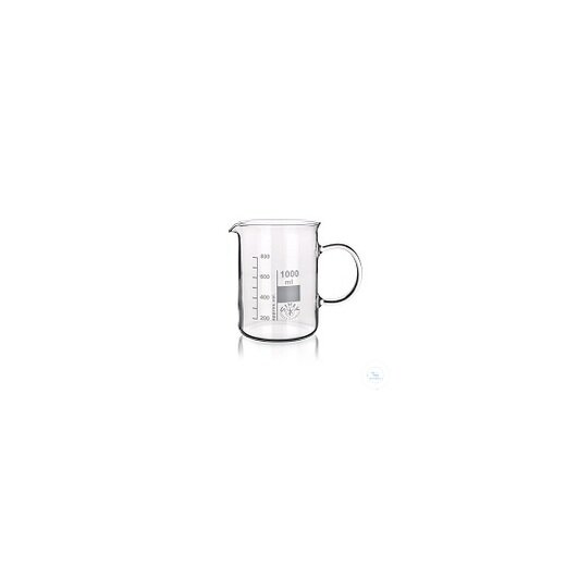Beaker with spout and handle, high form, 1000ml, 2pcs.