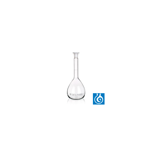 Volumetric flask with plastic stopper NS, 7/16, clear, class A, 10ml, 10pcs.