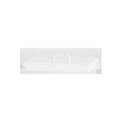 Flat lid/PP white, with handle, (accessory for...