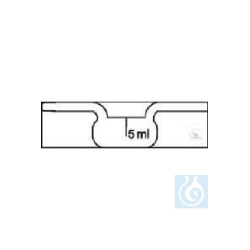 Weighing pipette for condensed milk with flat bottom,...