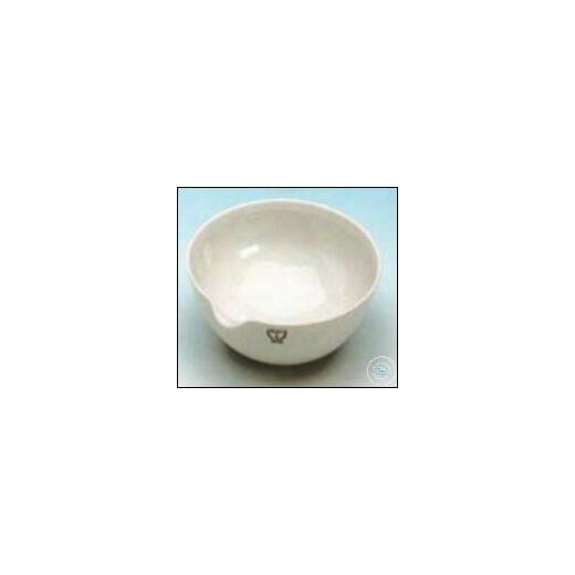 Evaporating dish 109 size 1 with spout, inside and outside glazed Ø 85mm, height