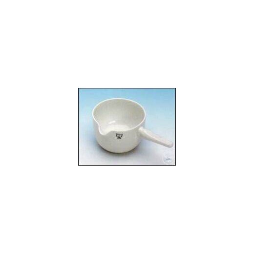 Casseroles 17 size 0 with porcelain handle, glazed with the exception of the