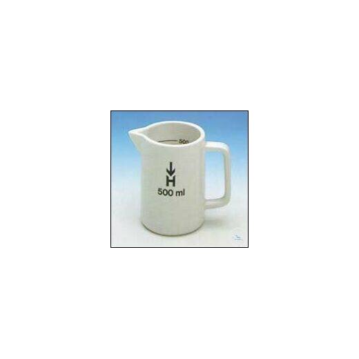 Measuring jug 51 size 5a graduated, glazed with exception of the outer bottoms