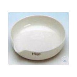 Evaporating dishes 888 size 0 flat shape, with spout,...
