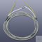 Glass fibre-insulated heating cable KM-HC-GS, 1.5 m, 185 W / 230 V