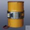Drum band heater KM-HSD-200, *metal jacket, 1750 x 240 mm, 1400 W / 230 V