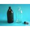 EHV bottle amber glass, thread DIN 28, 1000 ml