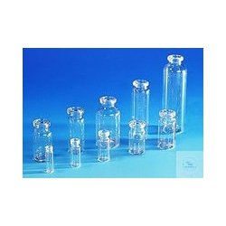 ROLL RIMMED BOTTLES 20 ML CLEAR GLASS 75X23 MM ***** WITH...
