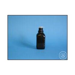 Vierkant-Schraubflasche Braunglas GL 45, 1000 ml