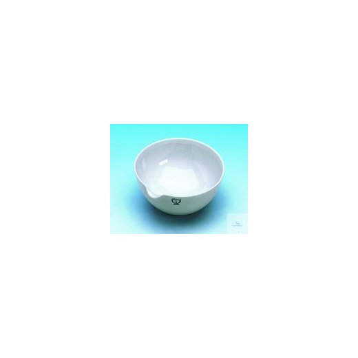 vapour trays/hard porcelain 109/0 m.spout d./80 MM form b half trough