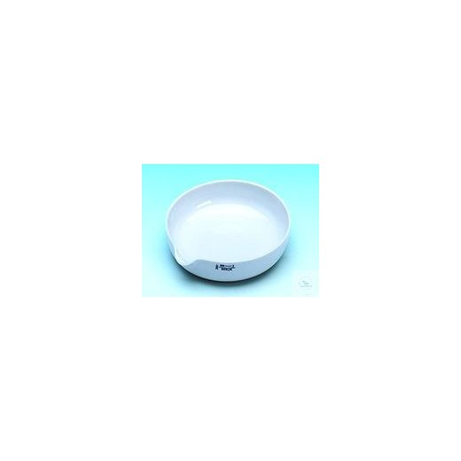 vapor dish/hard porcelain 888/000 with spout, d./ 40 MM, shape a flat