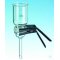 Filtration unit glass without bottle 1l complete unit with clamp
