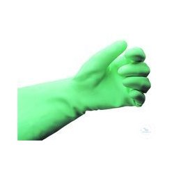 Protective gloves nitrile size 10 green, pack of a 12 pieces