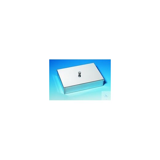 Instrument tray 450x100x50mm with button lid