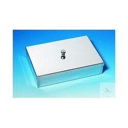 Instrument tray 450x100x50mm with button lid