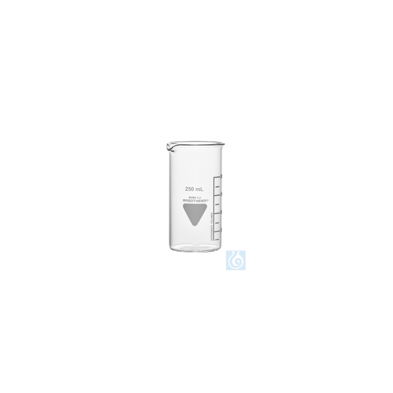 Produktbild von Rasotherm Becherglas Hohe Form 400 Ml Mit Ausguss – Borosilikat 3.3, Hitzebeständig
