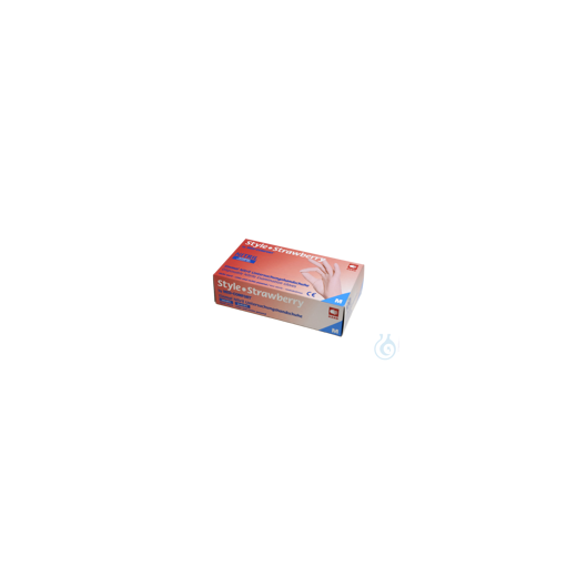neoLab disposable nitrile gloves Strawberry, size L, 100 pieces/box