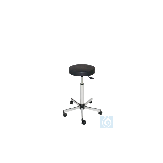 neoLab® Laborhocker mit Rollen, PU-Komfort-Schaum, mit Rollen, ohne Fußr