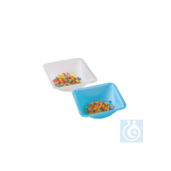 Disposable weighing dishes blue, 140 x 140 x 22 mm, 100...