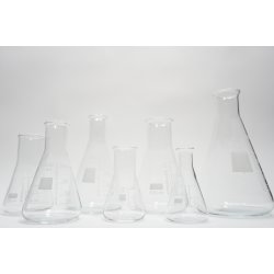 Erlenmeyerkolben Set 7 teilig Laborglas 100 ml 250 ml 500 ml 1000ml Borosilikat