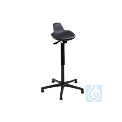 neoLab® standing aid with cross base, PU foam seat