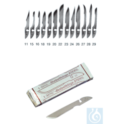 neoLab® Scalpel Blades sterile, No. 11, 12 pcs./pack