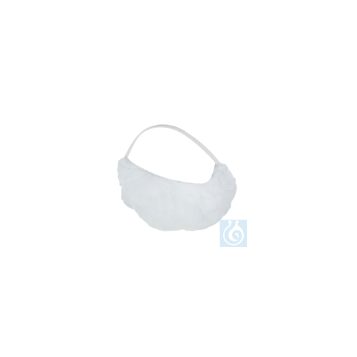 neoLab® disposable beard protector, white, PP fleece, 100 pcs/bag