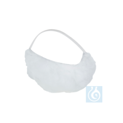 neoLab® disposable beard protector, white, PP fleece,...