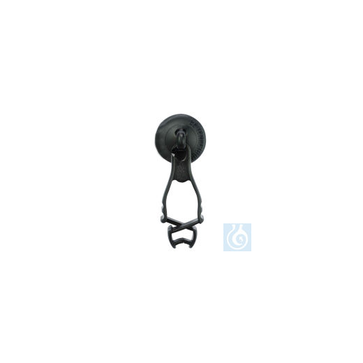 neoLab® glove clips with magnetic holder, black
