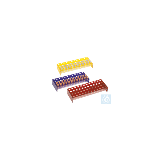neoLab® Acryl-Gestelle 4 x 12 Loch, orange für Eppendorf-Reaktionsgefäße
