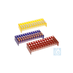 neoLab® Acrylic racks 4 x 12 hole, orange for...