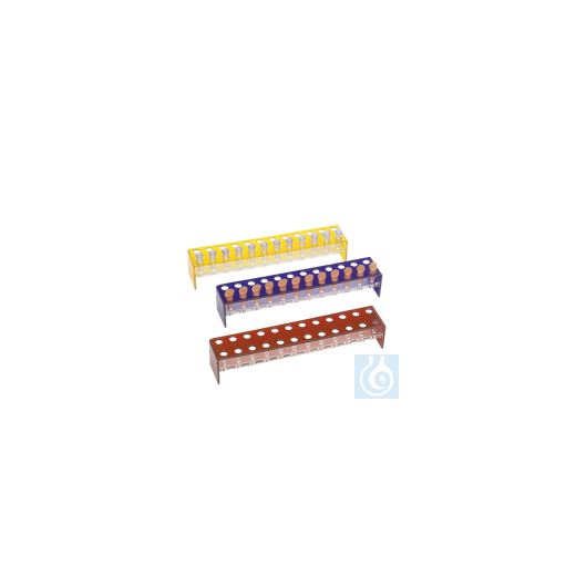 neoLab® Acryl-Gestelle 2 x12 Loch, blau für Eppendorf-Reaktionsgefäße