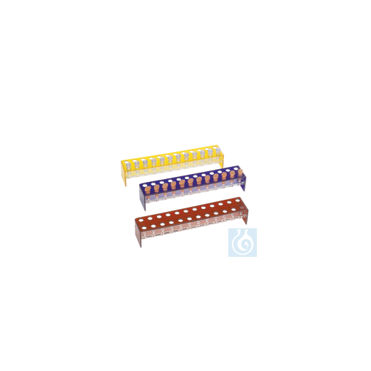 neoLab® Acrylic Racks 2 x12 hole, red for Eppendorf Reaction Tubes