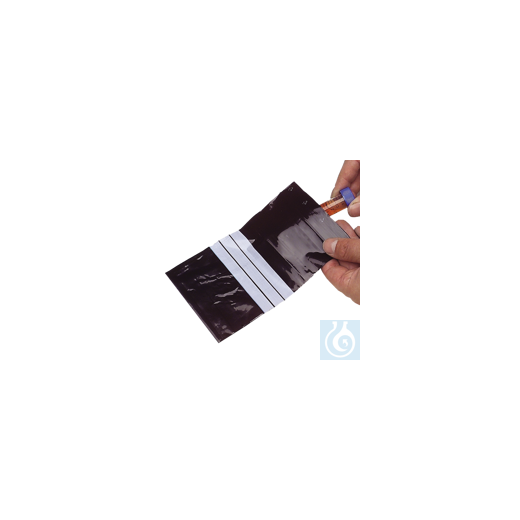 neoLab® Plastic bags made of LDPE, black, 100 x 150 mm, 100 pcs./pack