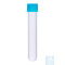 Zentrifugenröhrchen (PP) 13 ml, 16x100 mm, Kappe blau, 250 St./Pack
