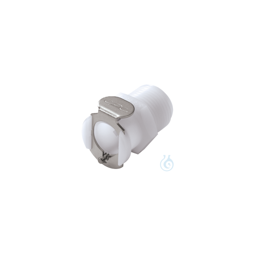 neoLab® Quick coupling, 1/4, female, shut-off, thread 3/8