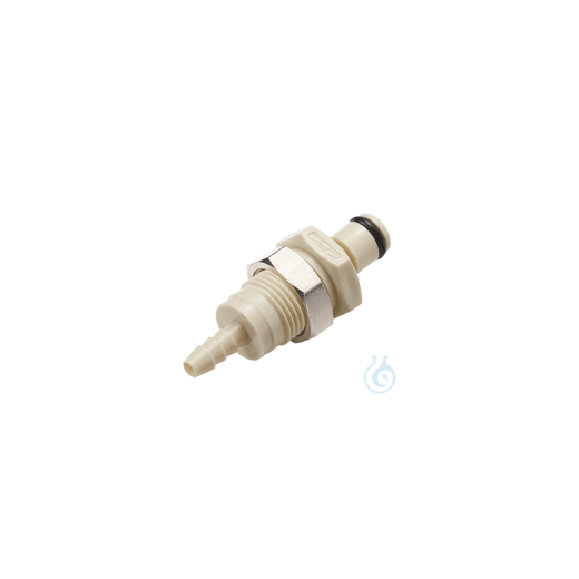 neoLab® Quick coupling, 1/8, male, shut-off, thread, Schlaucho