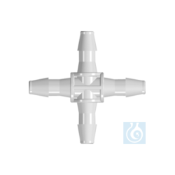 neoLab® Kreuzverbinder f. Schlauch-Innen-Ø 3...