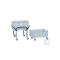 neoLab® container trolley ABS plastic, for trays 60 x 40 cm