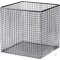 Wire basket of welded wire mesh w 8 mm, d 1 mm for test tubes etc. with white