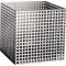 Basket made of perforated sheet metal 8 mm square perforation perforated stainless steel sheet, W-No. 1.4313