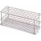 Test tube rack with white plastic coating, short term up to 150°C bes