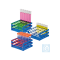 neoRack® Röhrchengestell zusammensteckbar blau/orange, PP, 9 x 9
