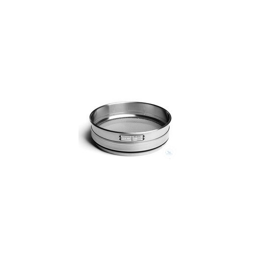 Test sieve stainless steel Ø 200 mm Mesh size 106 µm Inner height 50 mm