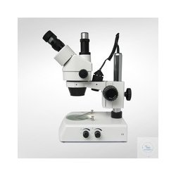Stereo Zoom Mikroskop mit Auf- und Durchlicht. Trinokular...