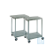 neoLab® Trolley 2 shelves, 46 x 61 x 66 cm, clear height 45 cm